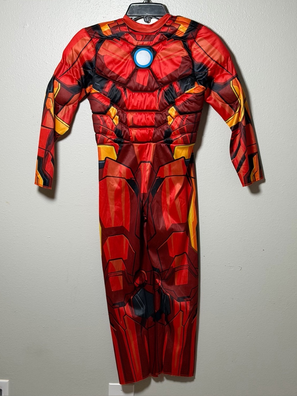 Kids Red Iron Man Style Muscle Chest Halloween Costume size M